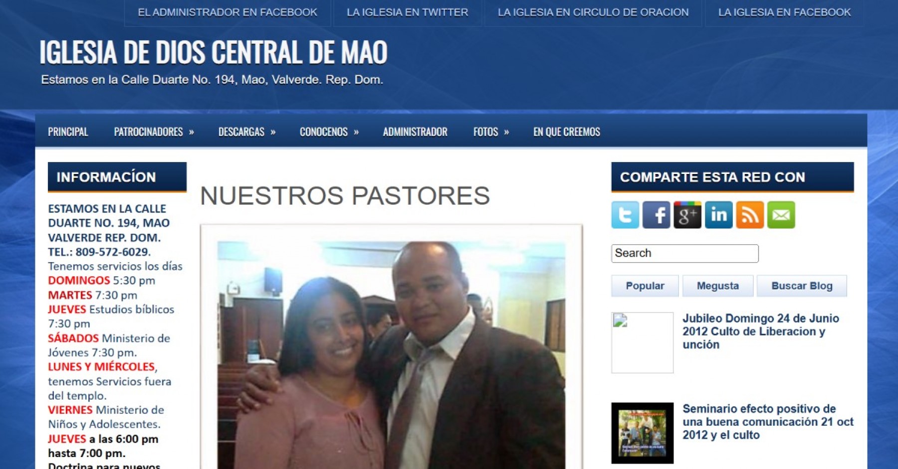 IGLESIA DE DIOS CENTRAL DE MAO