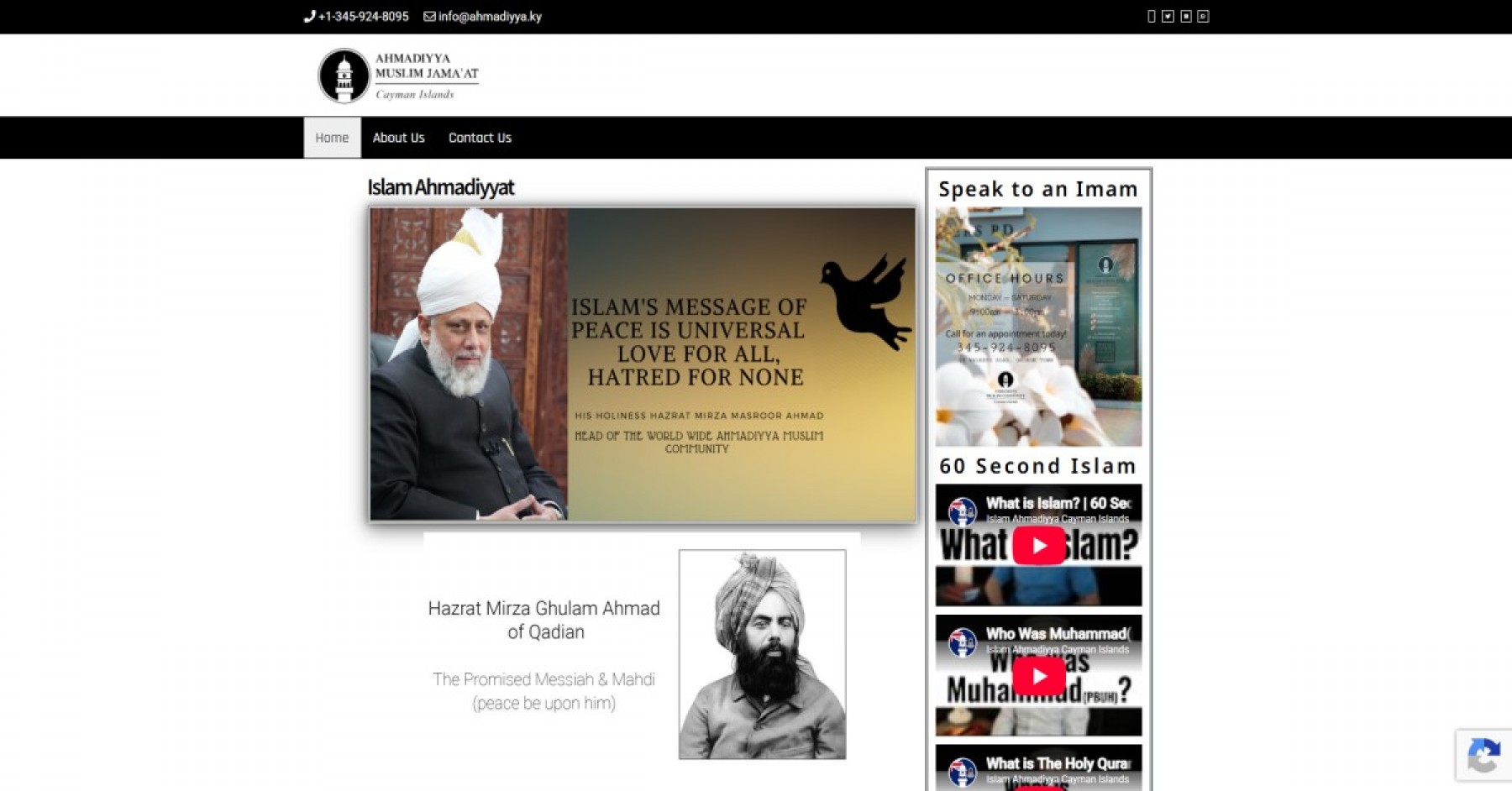 Islam - Ahmadiyya Muslim Community